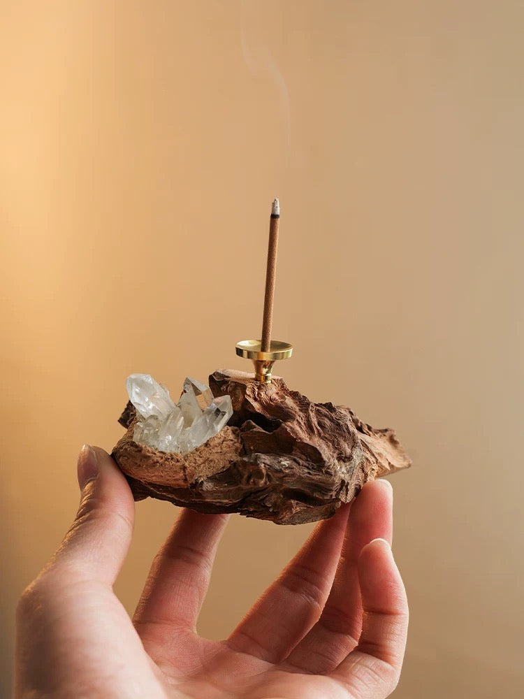 Wooden - based Crystal Fragrance Soothing Ornament-40