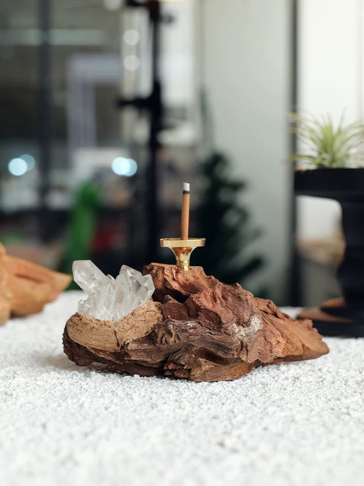 Wooden - based Crystal Fragrance Soothing Ornament-40
