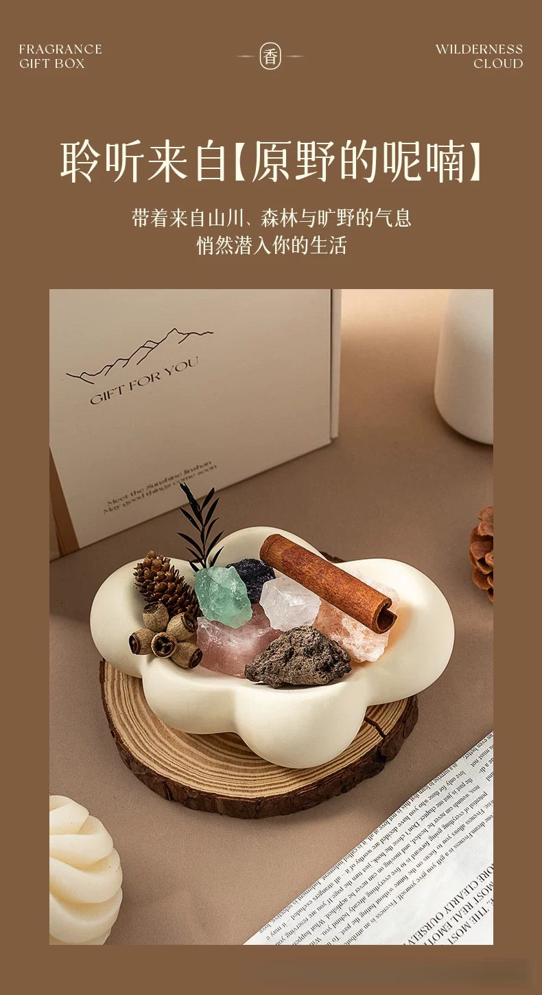 Cloud - Shaped Crystal Care Aromatherapy Base-115