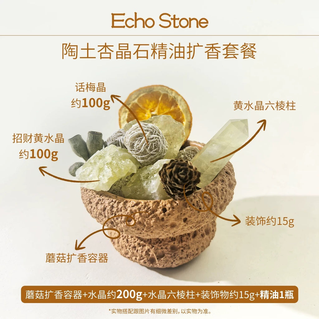Ceramic Mushroom Crystal - Plant Essential Oil Diffuser-57