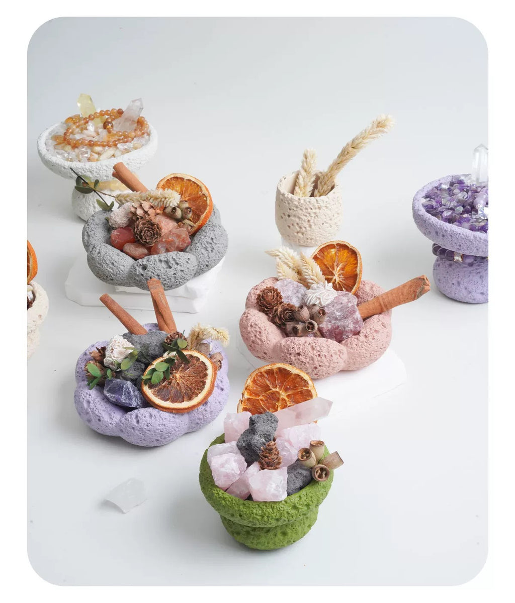 Cement Mushroom Crystal Energy Aroma Diffuser Cup-70