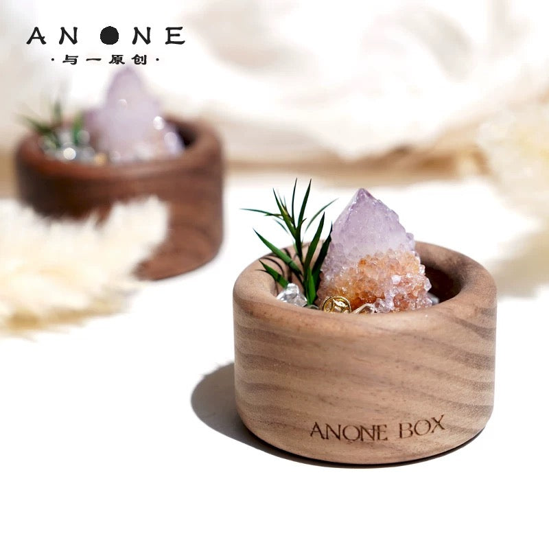 South African Cactus Crystal & Greenery Ornament-118