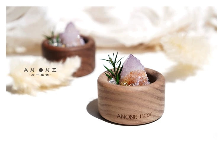 South African Cactus Crystal & Greenery Ornament-118