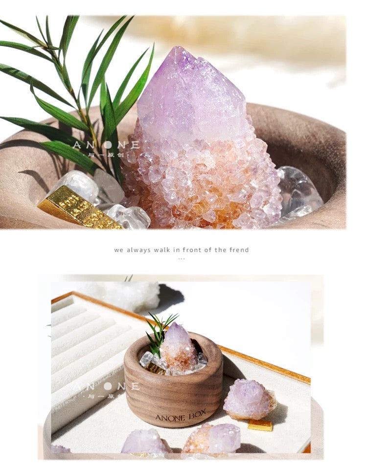 South African Cactus Crystal & Greenery Ornament-118