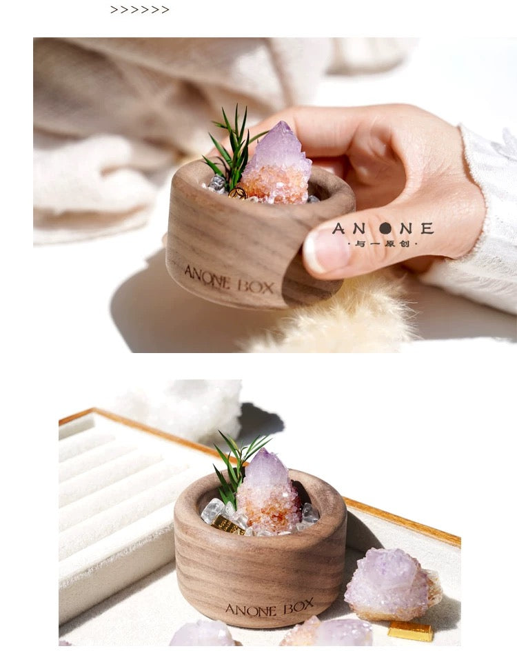 South African Cactus Crystal & Greenery Ornament-118