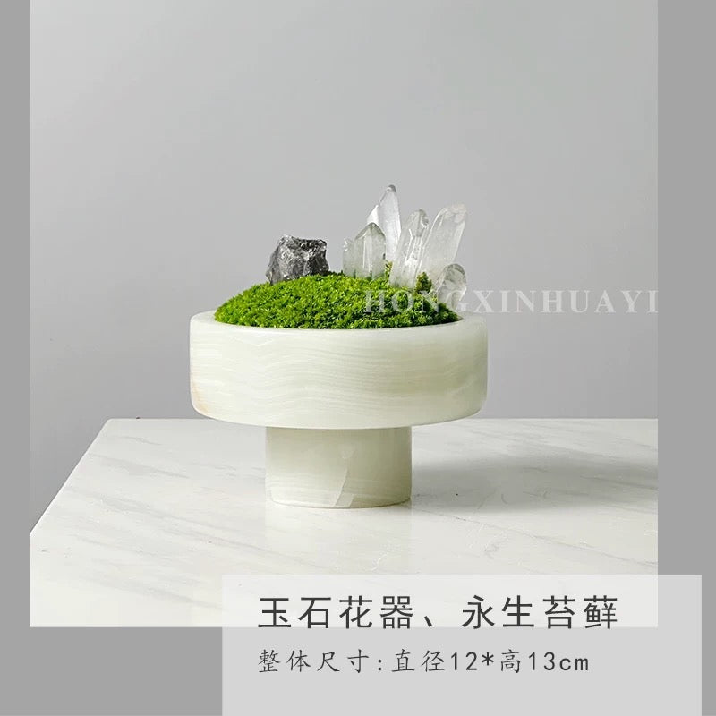 Crystal and Plant Symbiotic Mini Scene-283