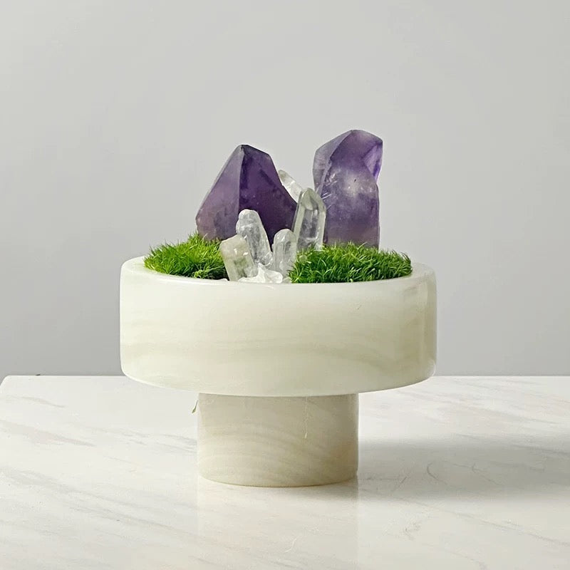 Crystal and Plant Symbiotic Mini Scene-283