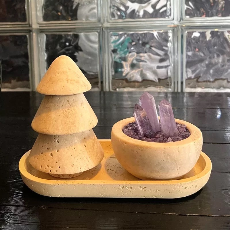 Elegant Energy Dwelling of Raw Stones and Crystal Chips-463