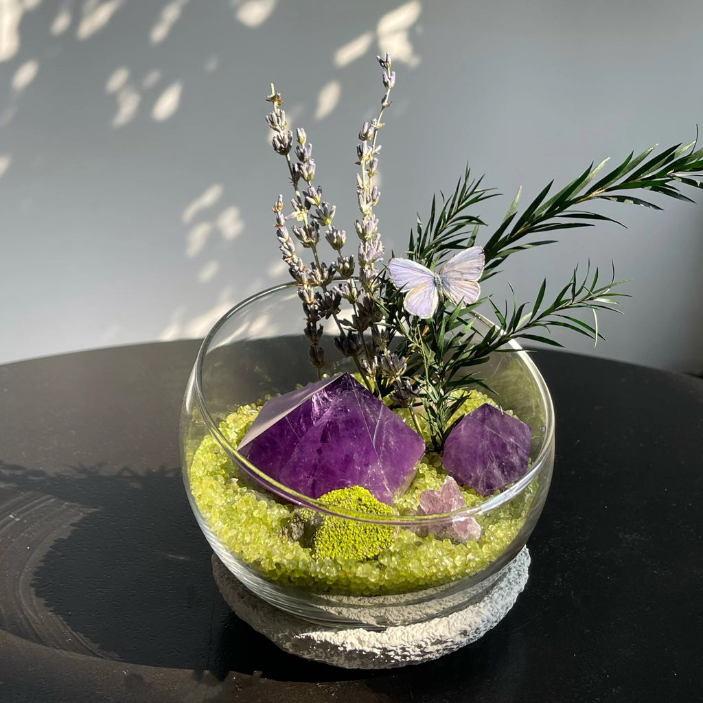 Crystal Gravel Accompanying Plants Energy Habitat-263.91