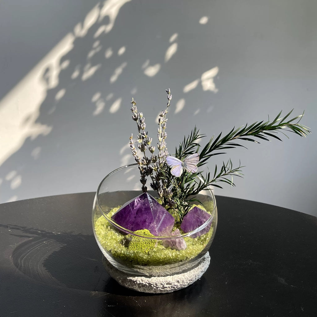 Crystal Gravel Accompanying Plants Energy Habitat-263.91