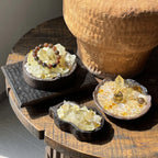 Natural yellow crystal energy purification,demagnetization and treasure accumulation basin-323