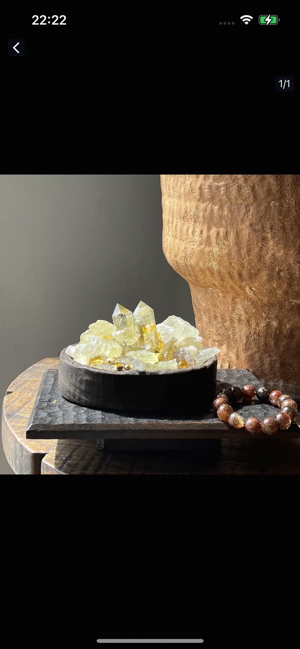 Natural yellow crystal energy purification,demagnetization and treasure accumulation basin-323