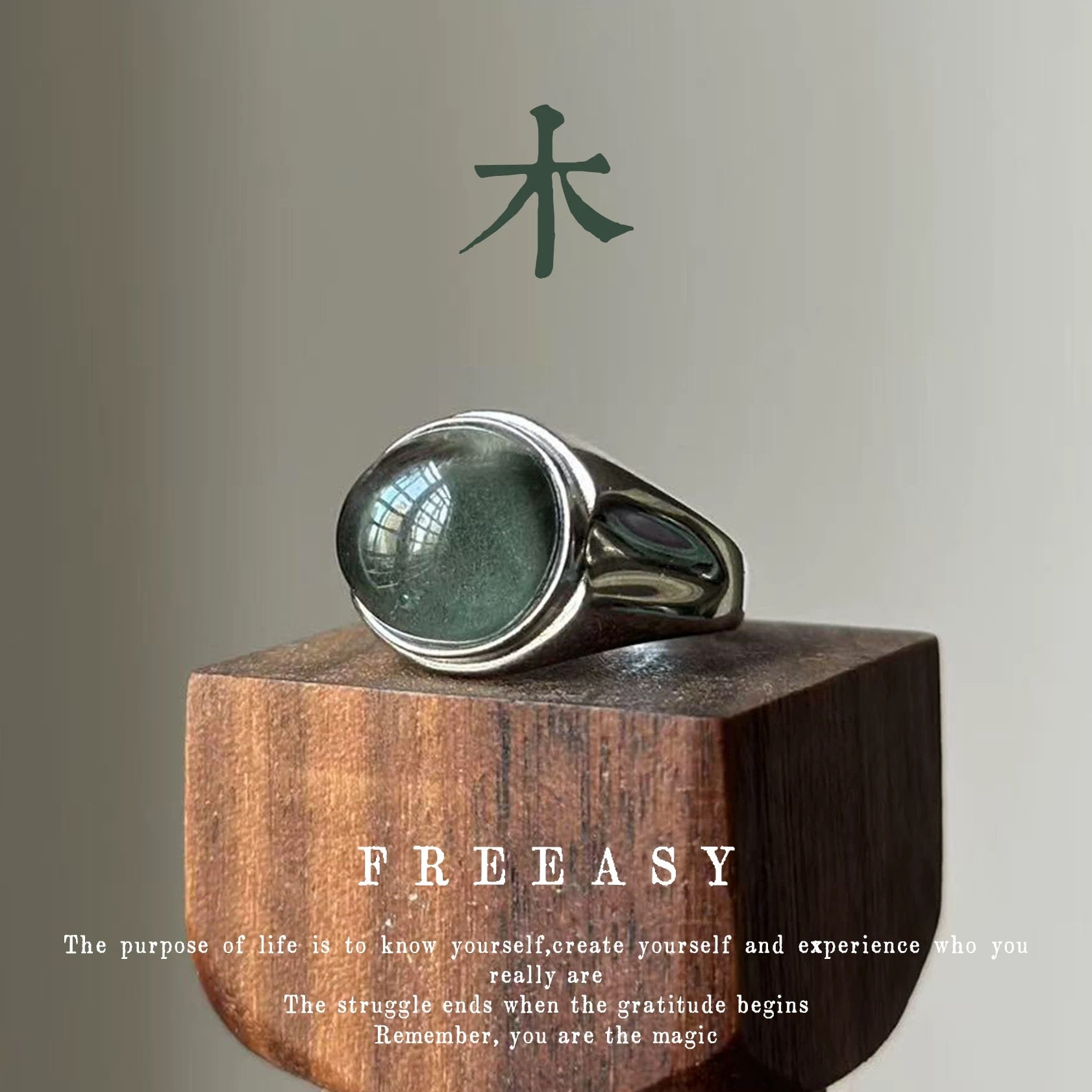 Natural crystal silver  jewelry-498