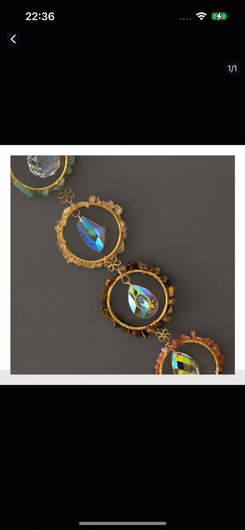 Natural crystal Dreamcatcher-50