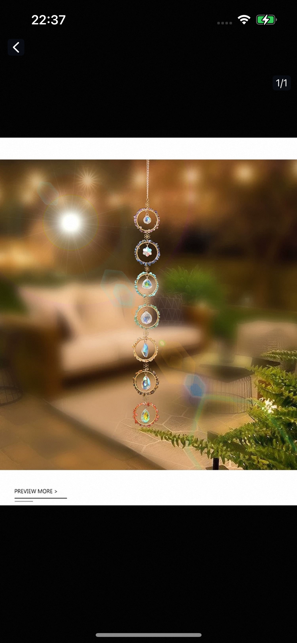 Natural crystal Dreamcatcher-50