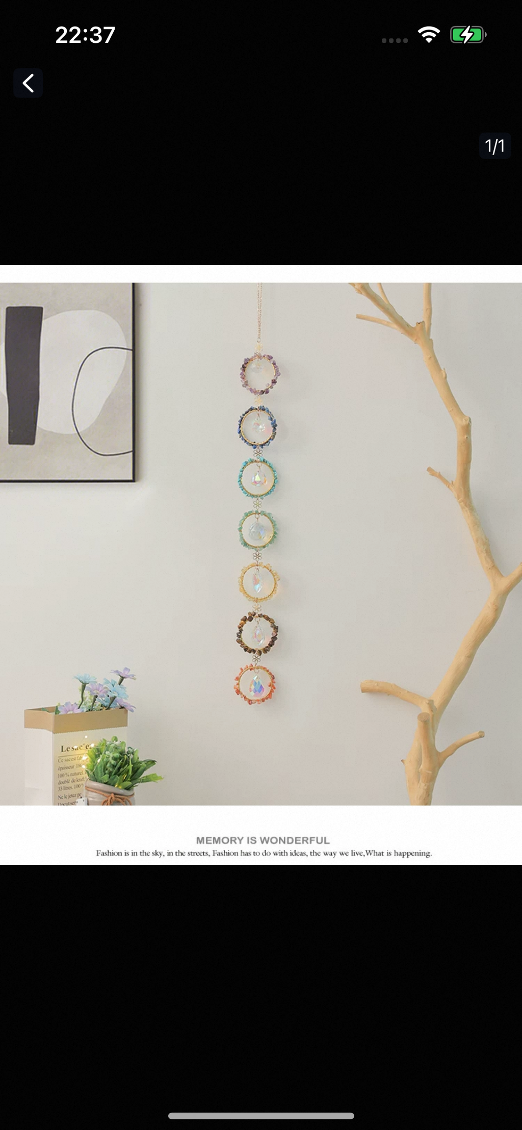 Natural crystal Dreamcatcher-50