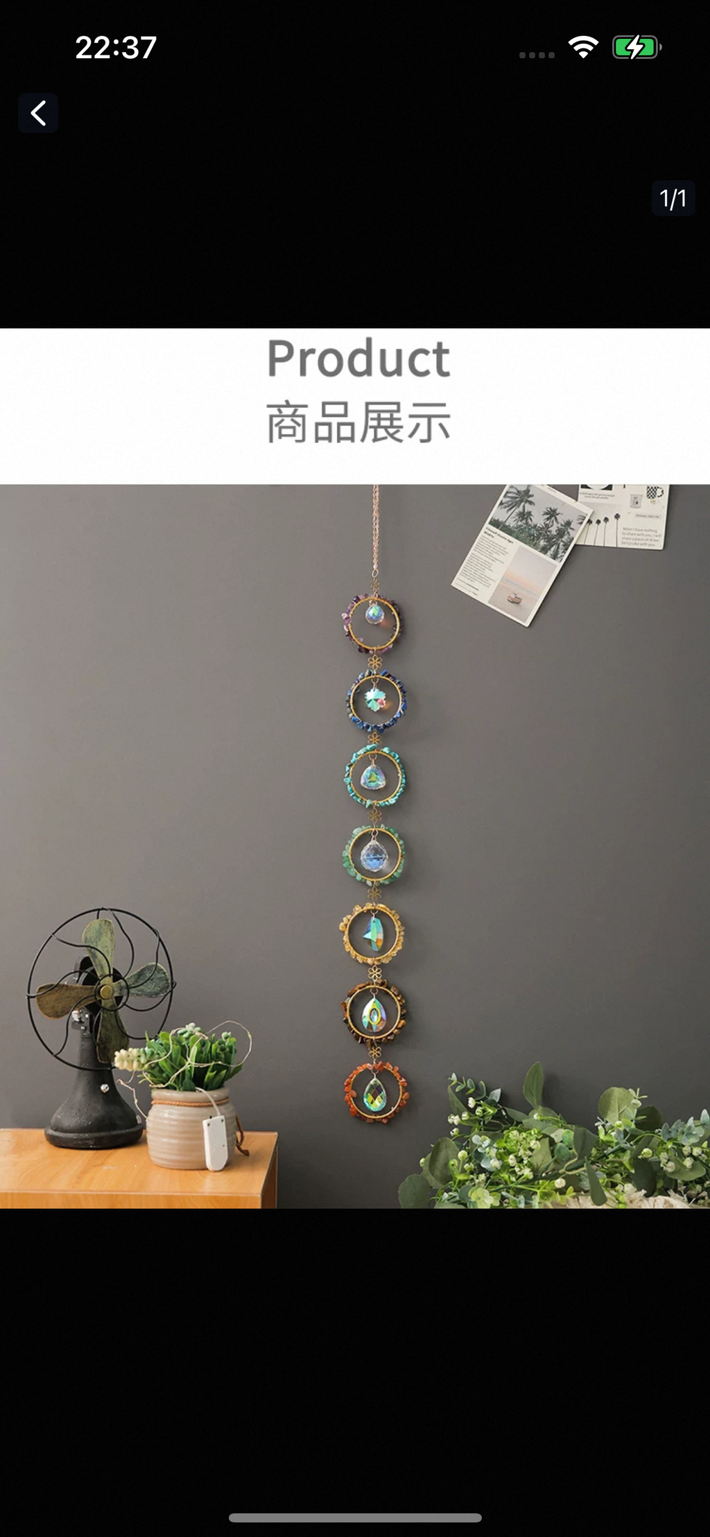 Natural crystal Dreamcatcher-50