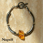 Natural crystal metal bracelet-185