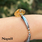 Natural crystal metal bracelet-185