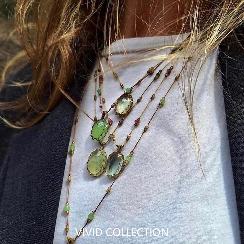 Crystal necklace-298