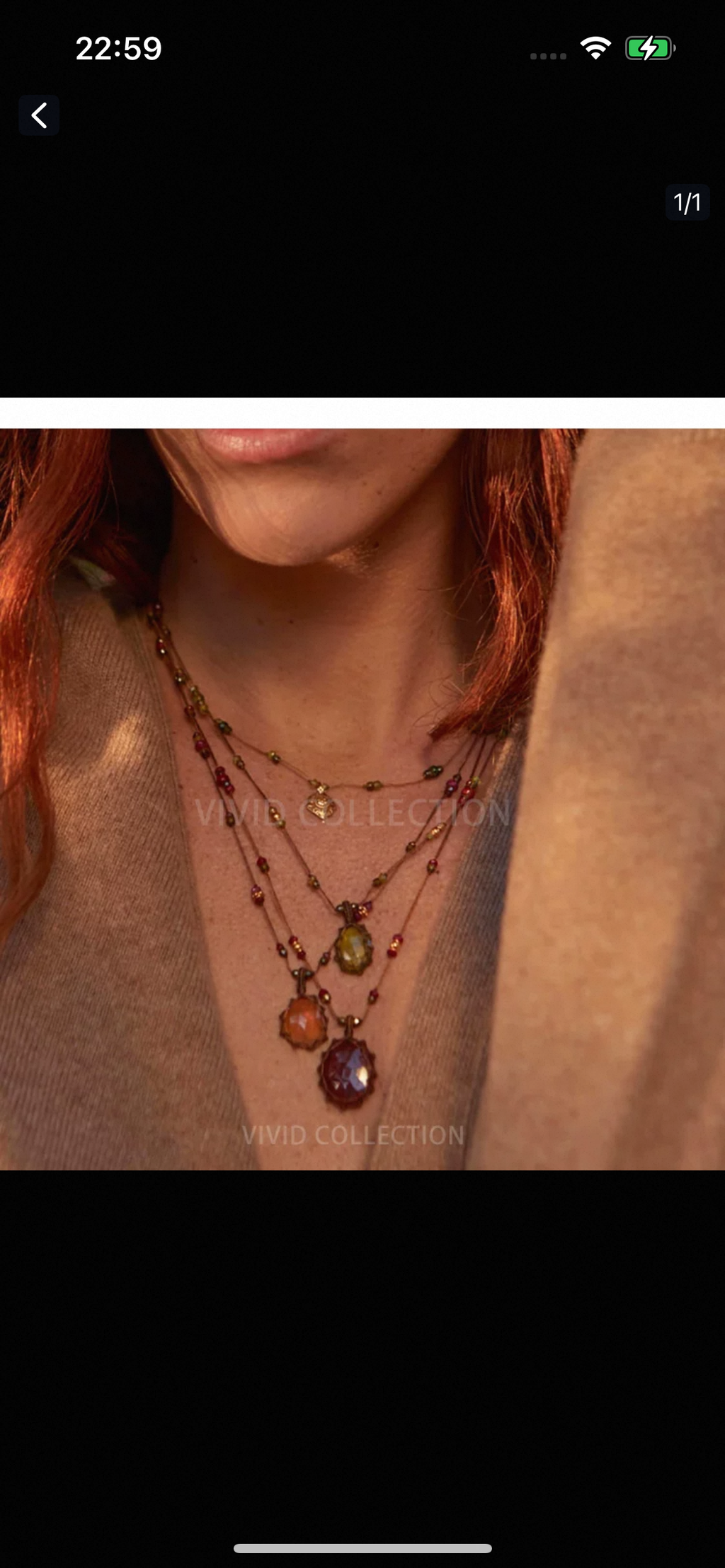 Crystal necklace-298