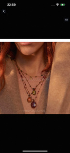 Crystal necklace-298