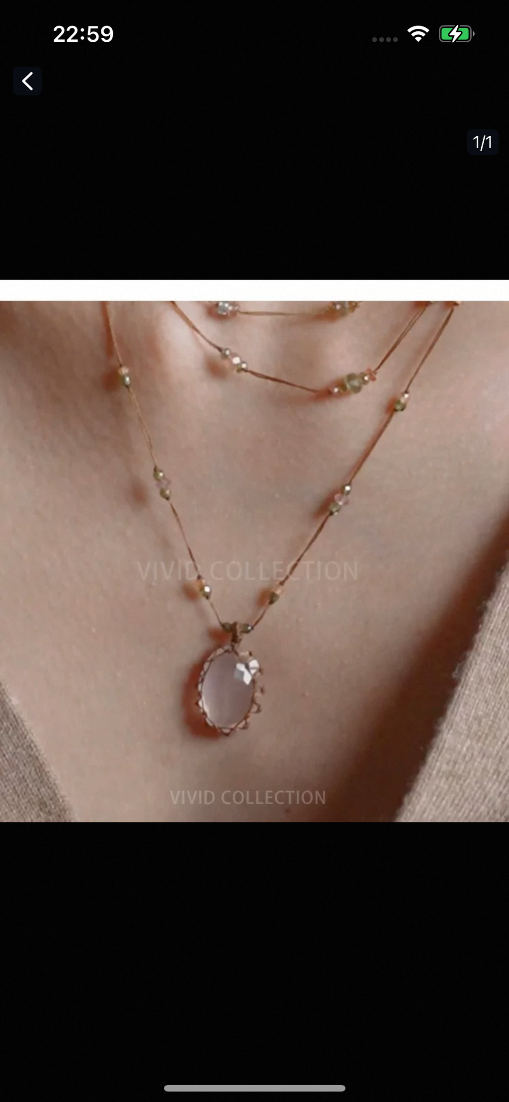 Crystal necklace-298