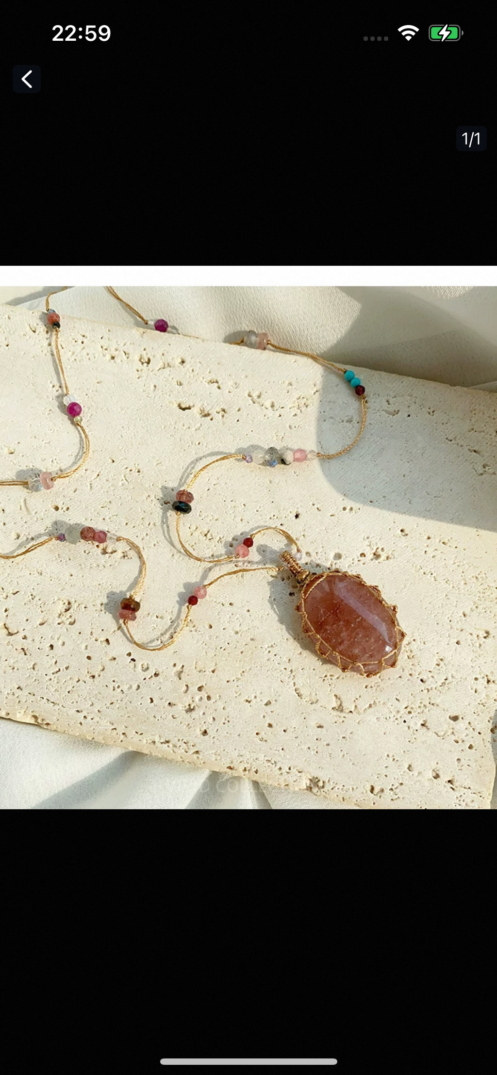 Crystal necklace-298