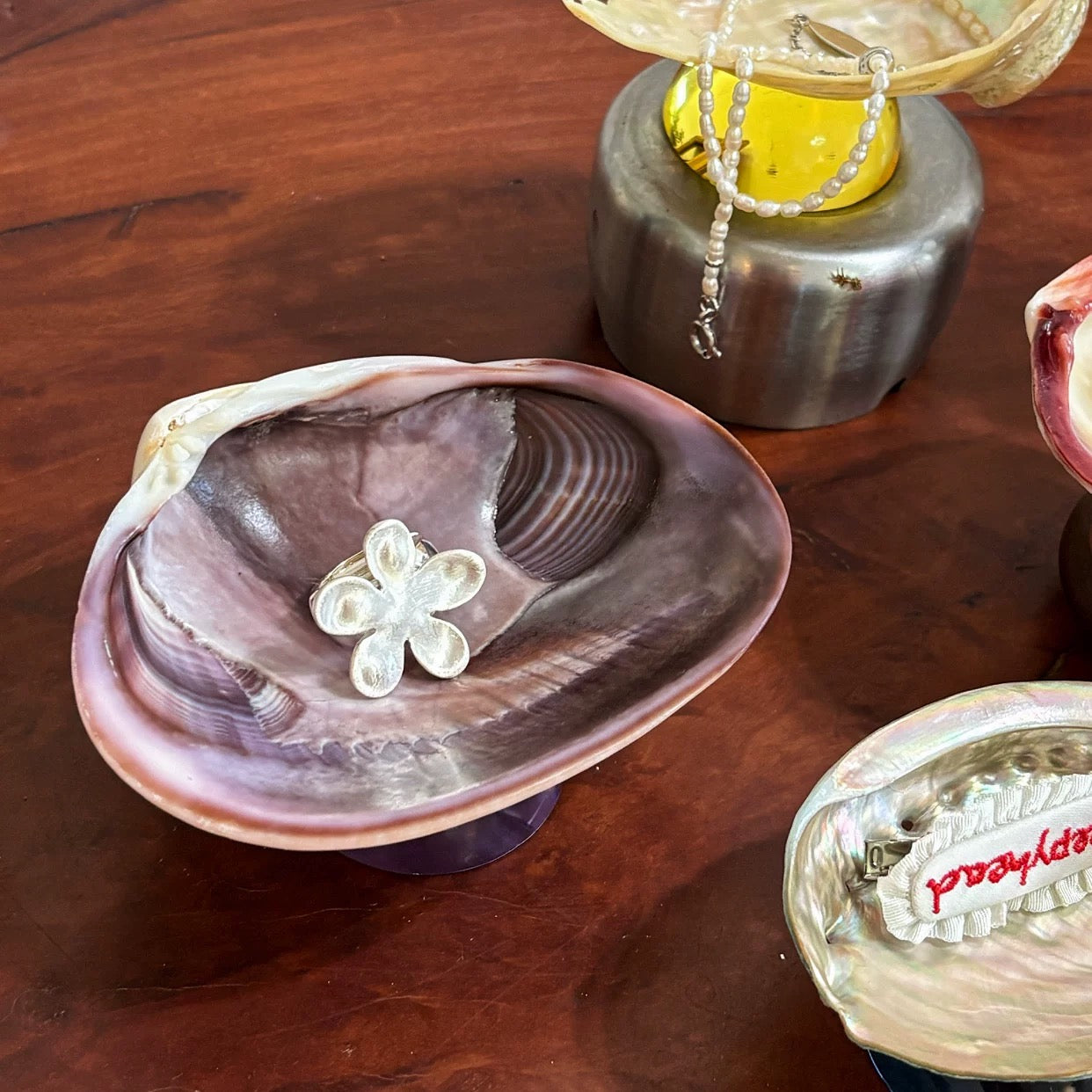 Natural shell colored tray-95