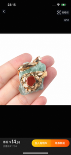 Gilded crystal pendant-32