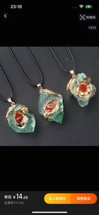 Gilded crystal pendant-32