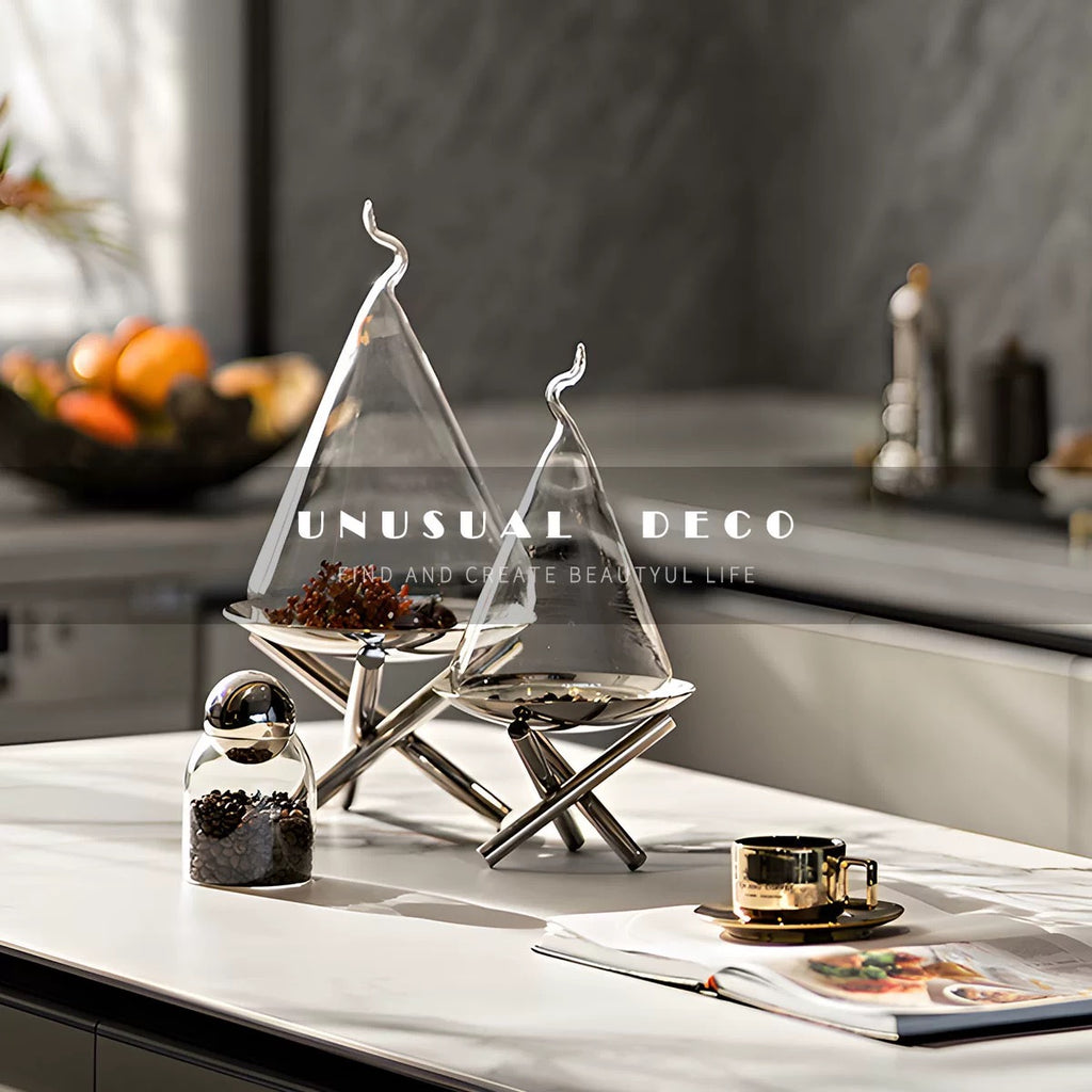 Crystal metal ornament-192