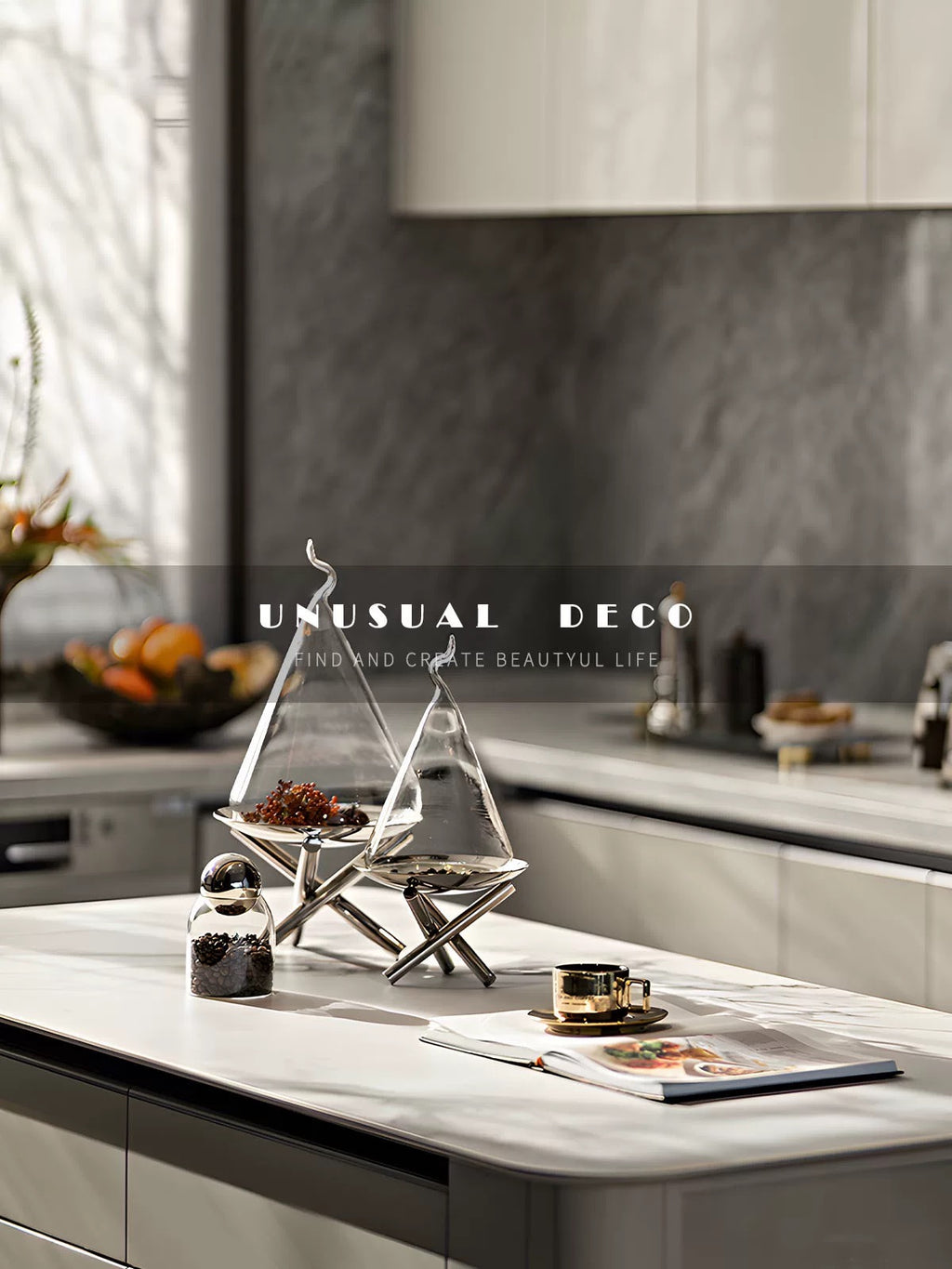 Crystal metal ornament-192