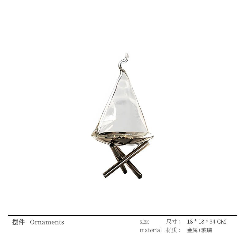 Crystal metal ornament-192