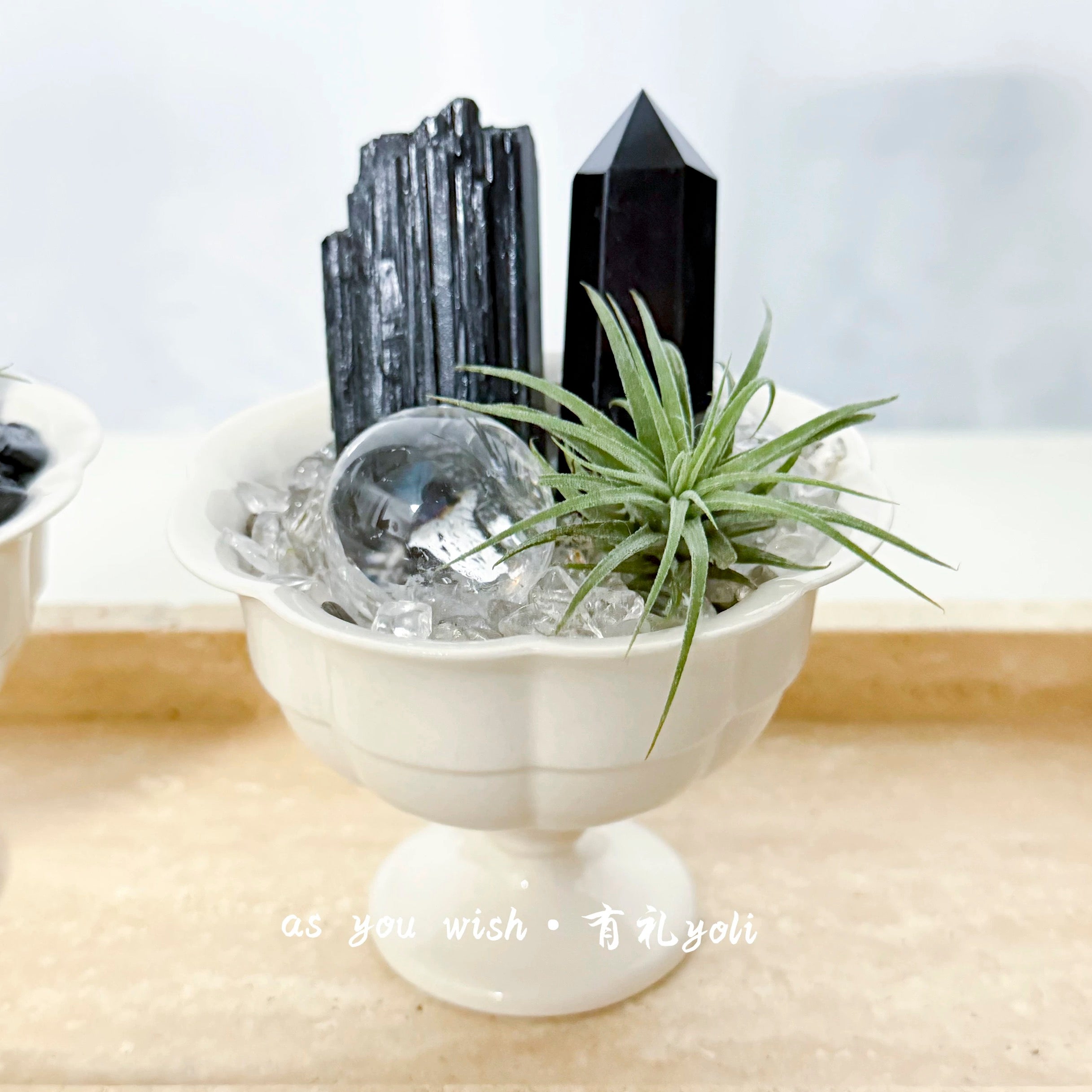 Crystal potted plant-178