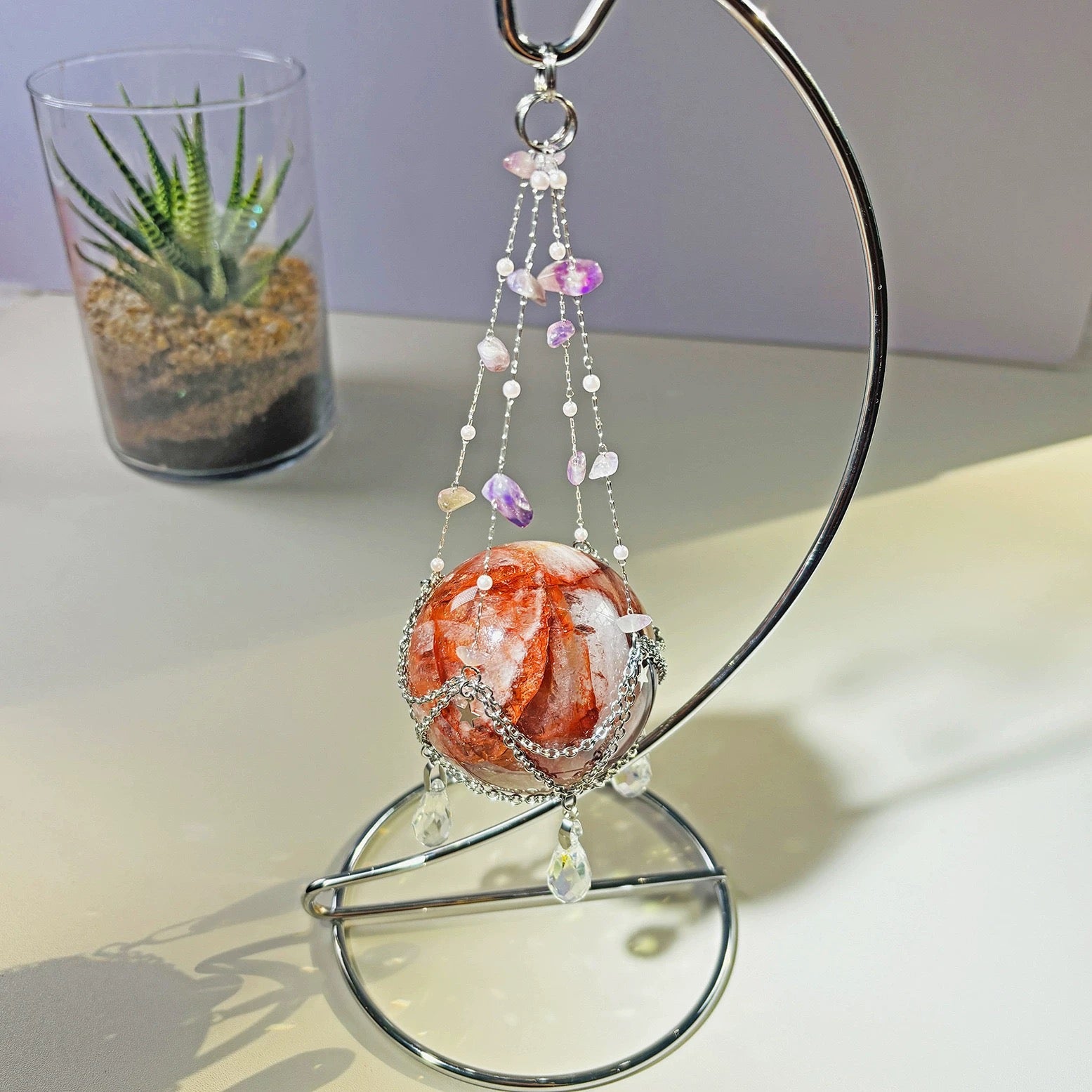 Spiritual Crystal Ball Pendant-60