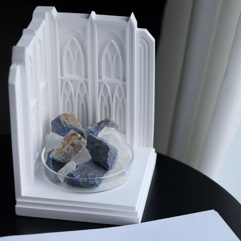 Radiant Crystal Elegant Mansion Container-79